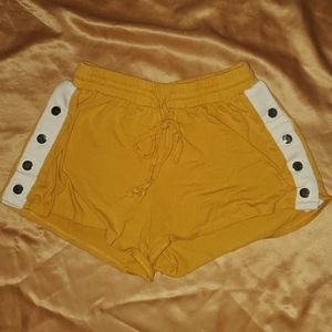 Gold Button Shorts